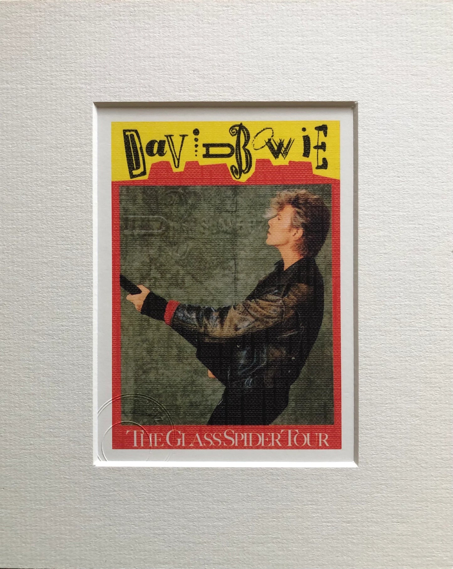 DAVID BOWIE - 1987 “Glass Spider tour” Slane Castle framed ticket giclee print