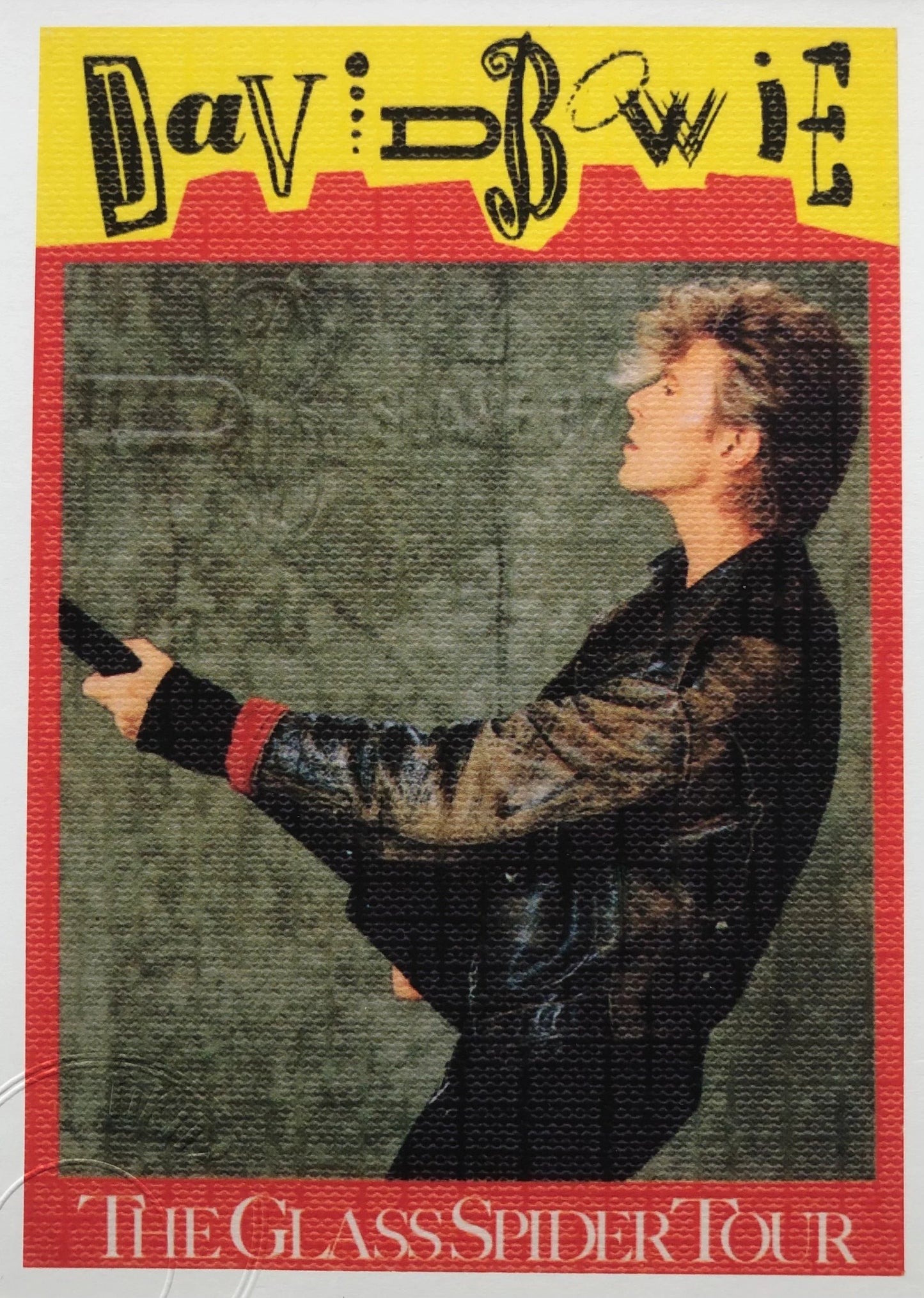 DAVID BOWIE - 1987 “Glass Spider tour” Slane Castle framed ticket giclee print