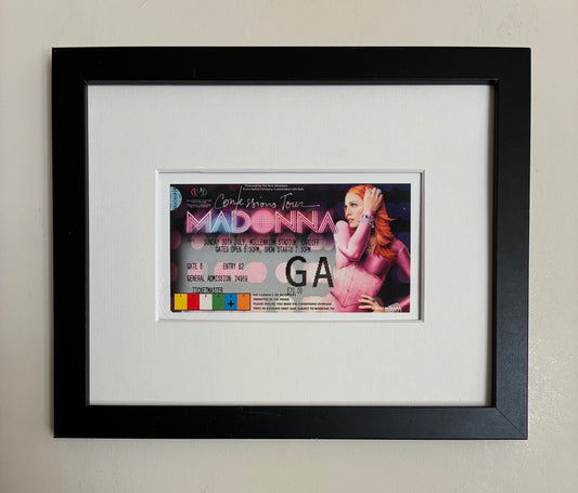 MADONNA  - 2006 Millennium Stadium, Cardiff framed ticket giclee print