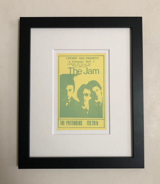 THE JAM  - 1980 Malvern Winter Gardens framed ticket giclee print