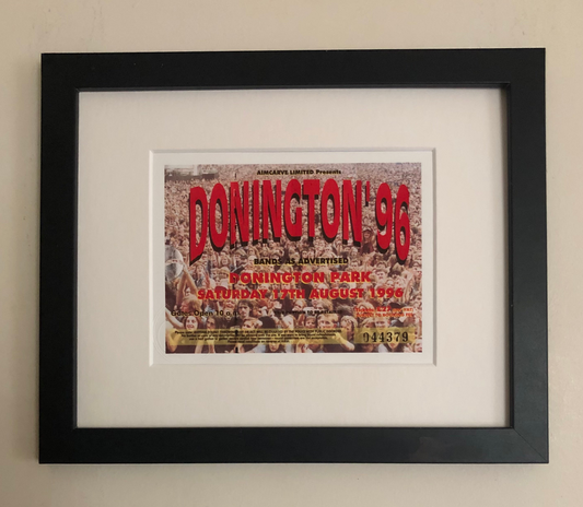 DONINGTON ‘96 ( Ozzy Osbourne/ Kiss )- 17/8/1996 Monsters of Rock at Donington Park framed ticket giclee print