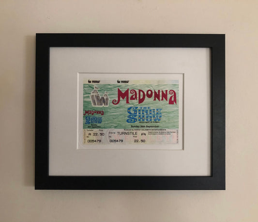 MADONNA  - 1993 Wembley Stadium , London framed ticket giclee print