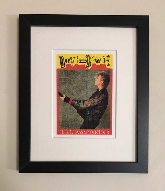 DAVID BOWIE - 1987 “Glass Spider tour” Slane Castle framed ticket giclee print