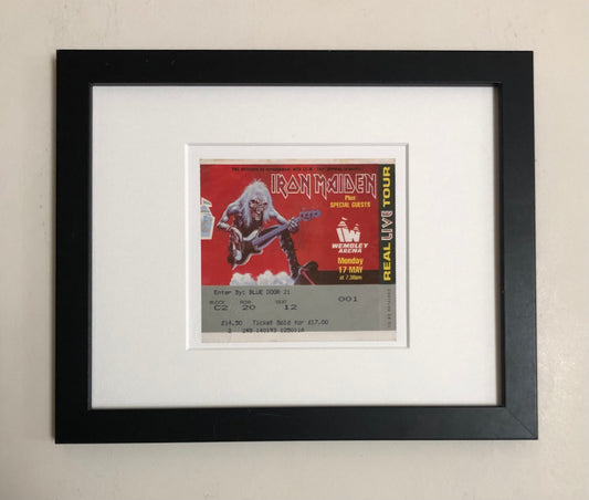 IRON MAIDEN - 1993 Wembley Arena , London framed ticket giclee print