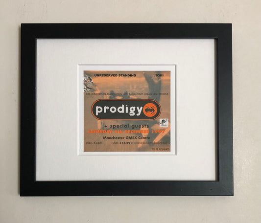 PRODIGY - 1997 Manchester GMEX Centre framed ticket giclee print