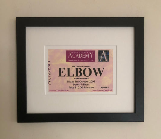 ELBOW - 2003 Manchester Academy framed ticket giclee print