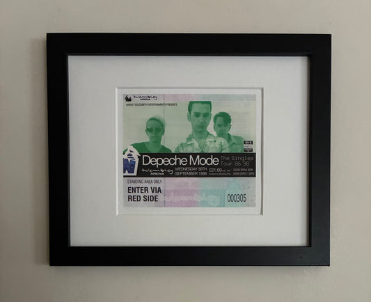DEPECHE MODE  - 1998 Wembley Arena framed ticket giclee print