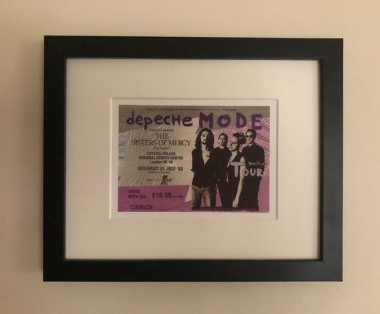 DEPECHE MODE  - 1993 Crystal Palace National Sports Centre framed ticket giclee print