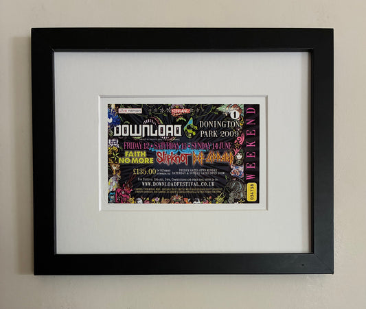 DOWNLOAD 2009 - 12th, 13th and 14th June weekend Donington Park framed ticket giclee print