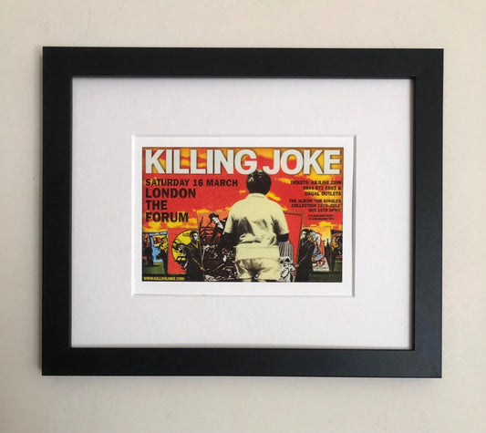 KILLING JOKE- 2013 The Forum, London framed ticket giclee print