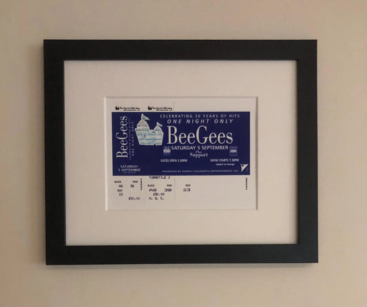 BEE GEES - 1998 Wembley Stadium , London framed ticket giclee print