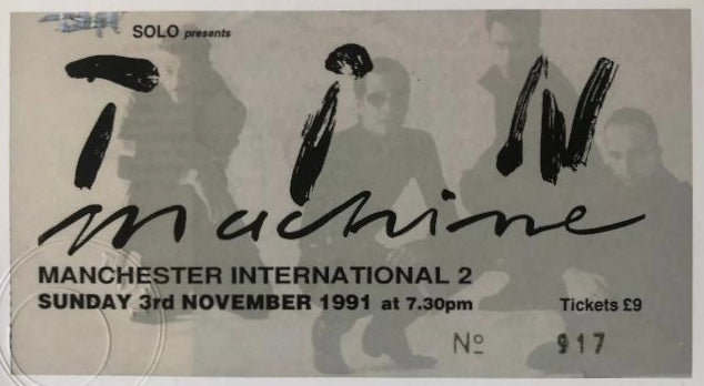 TIN MACHINE / DAVID BOWIE - 1991 Manchester International 2 framed ticket giclee print