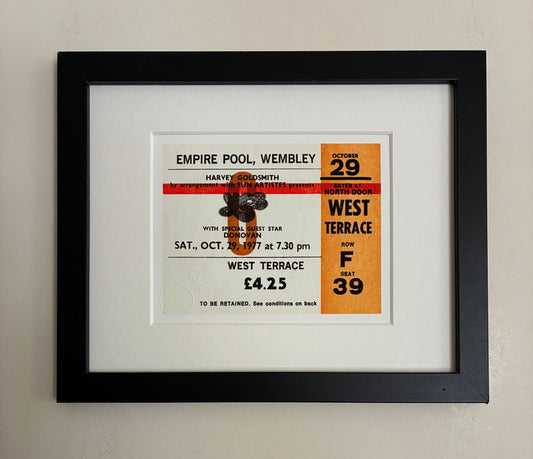 YES - 1977 Empire Pool , Wembley , London framed ticket giclee print