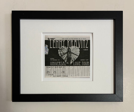 LENNY KRAVITZ - 27/11/1993 Wembley Arena, London framed ticket giclee print